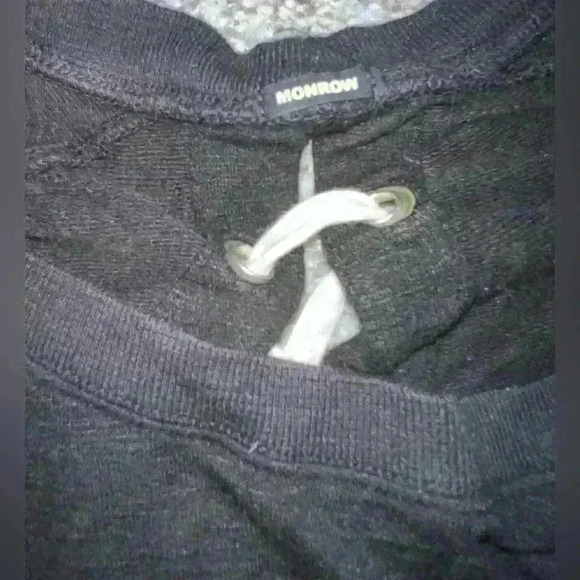 Monrow Supersoft Crew Neck Cozycore Street Wear Sweatshirt Size Xs Long Sleeve - Picture 4 of 6